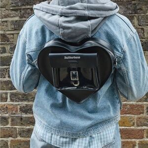 HEART SHAPED LEATHER BACKPACK